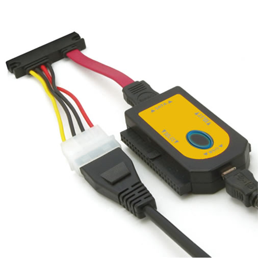 SATA・IDE両対応のUSB変換アダプタ。センチュリー「裸族の頭 IDE+SATA Ver2」