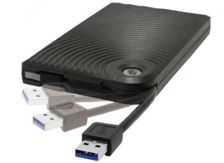 ワンタッチロックで組立簡単なUSB3.0対応2.5インチHDDケース、エアリア「SD-S253U3-BB」