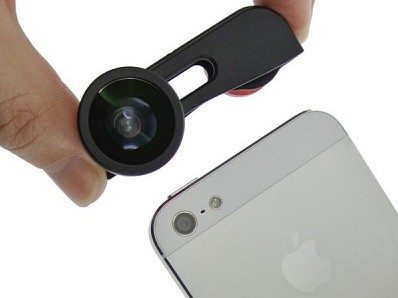 iPhone 5にスッポリ装着。魚眼・ワイド・マクロの3in1レンズキット上海問屋から