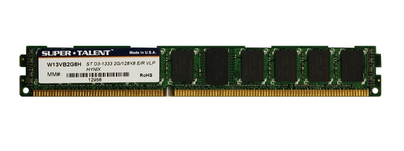 高さ18.75mmの超ロープロファイルDDR3メモリ、Super Talent「DDR Green」シリーズ