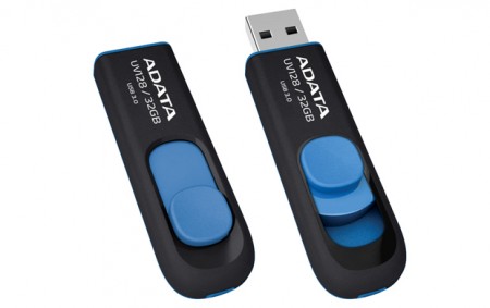 キャップ不要、リトラクタブルコネクタ採用USB3.0フラッシュメモリ、ADATA「DashDrive UV128」