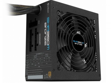 Sharkoon、80PLUS BRONZE認証の350W電源ユニット「SHA350M Bronze」