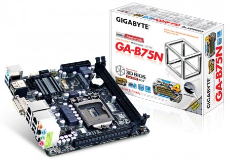 Intel B75チップ搭載のMini-ITXマザーボード、GIGABYTE「GA-B75N」がCFDから