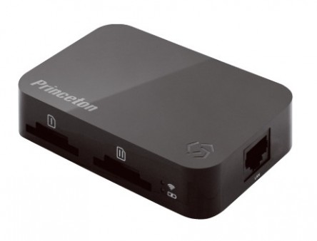 USB HDDやSDカードを共有できるiOS対応ワイヤレスストレージ、プリンストン「Toaster PRO」
