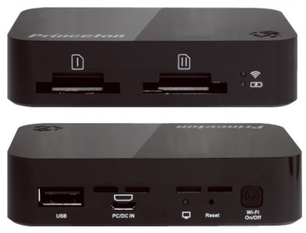 USB HDDやSDカードを共有できるiOS対応ワイヤレスストレージ、プリンストン「Toaster PRO」