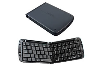 US配列でも正しく入力できる折りたたみ式JIS配列Bluetoothキーボード、リュウド「RBK-3000BT」