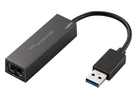 USBに接続してLANインターフェイスが増設できるUSB LANアダプタ、ロジテック「AN-GTJU3」「LAN-TXU2C」