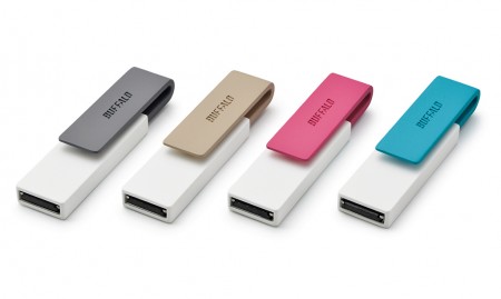 クリップ付キャップレスUSB3.0メモリ、バッファロー「RUF3-CP」シリーズ
