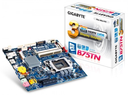 GIGABYTE、厚さ25mmのThin Mini-ITX対応LGA1155マザー「GA-H77TN」「GA-B75TN」
