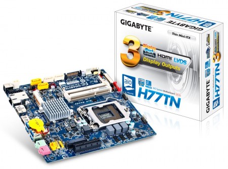 Gigabyte 厚さ25mmのthin Mini Itx対応lga1155マザー Ga H77tn Ga 5tn エルミタージュ秋葉原