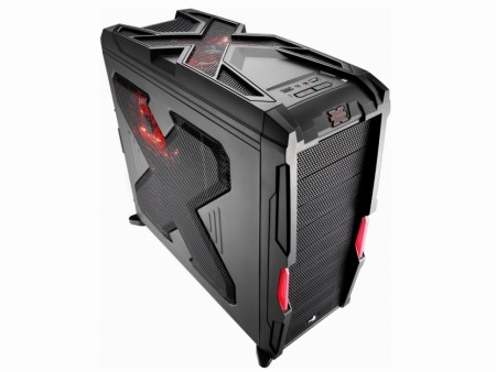 「X」デザインが特徴的な高エアフローミドルタワー、Aerocool「Strike-X Advance-BK」