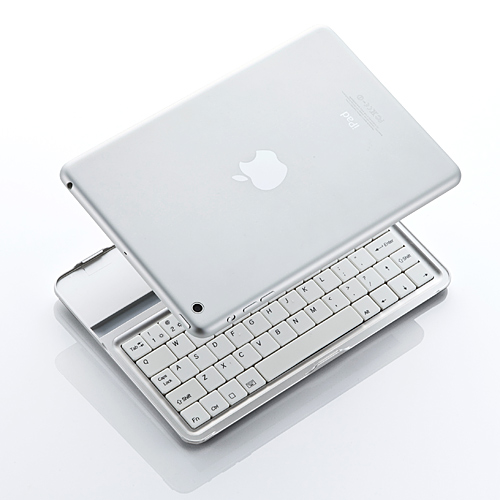 iPad miniと合体。持ち運び楽チンなカバー型Bluetoothキーボード「400-SKB041」サンワダイレクトから