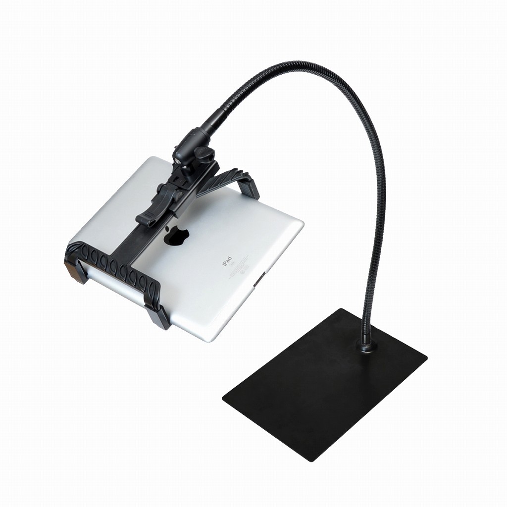 サンコー、ゴロ寝操作できる“布団固定型”のフレキシブルタブレットスタンドを発売
