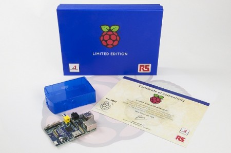 アールエスコンポーネンツ、「Raspberry Pi」発売1周年記念ブルーカラーモデル発表