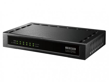 節電志向のEEE技術採用ギガビット5ポートハブ、アイ・オー・データ「ETG-ESH05NA」