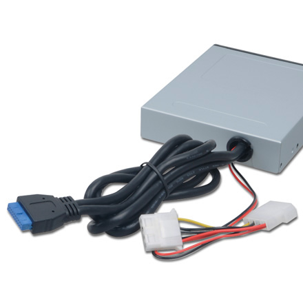 アイネックス、akasaブランドの3.5インチ内蔵USB3.0×5ポートハブ「AK-ICR-19」発売