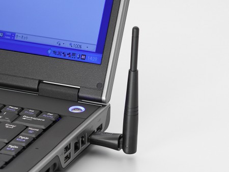 高感度ハイパワーアンテナ搭載USB無線LANアダプタ、ロジテック「LAN-WH300NU2」発売