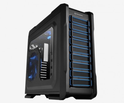ブルーのアクセントがクールなフルタワーPCケース、Thermaltake「A71」発表