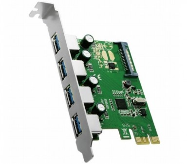 Windows 8 UASPに対応した4ポートUSB3.0拡張カード、エアリア「4WING2」