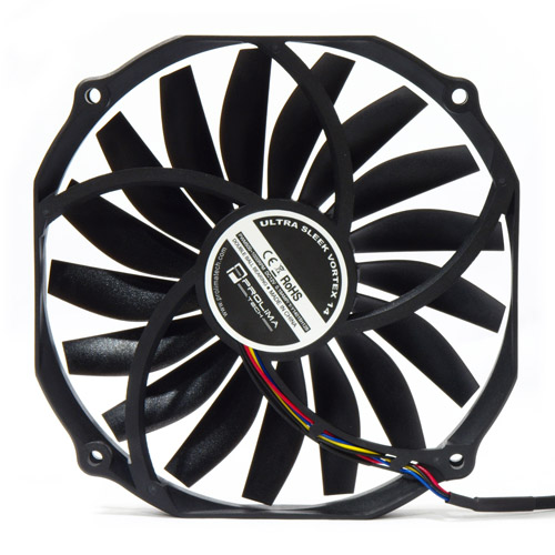 15mm厚のラウンドフレーム140mm口径ファン、PROLIMA TECH「Ultra Sleek Vortex 14」4月上旬発売