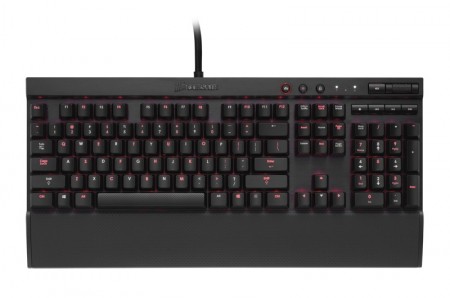 20キーロールオーバー対応のCherry MX赤軸搭載ゲーミングキーボード、CORSAIR「Vengeance K70」