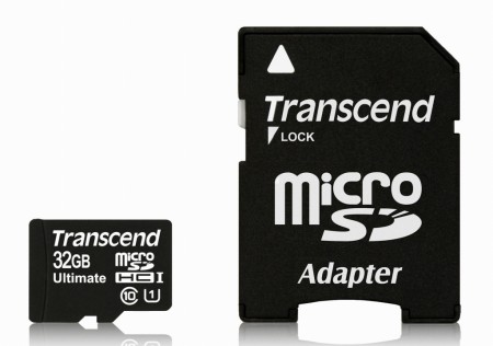 トランセンド、読込90MB/s、書込45MB/sの高速microSDHC「Ultimate」に32GBモデル追加