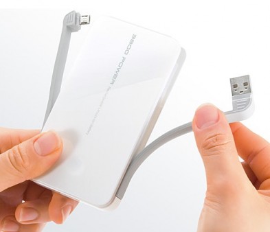 サンワダイレクト、蓄電・充電ケーブル一体型モバイルバッテリー「700-BTL010」シリーズ