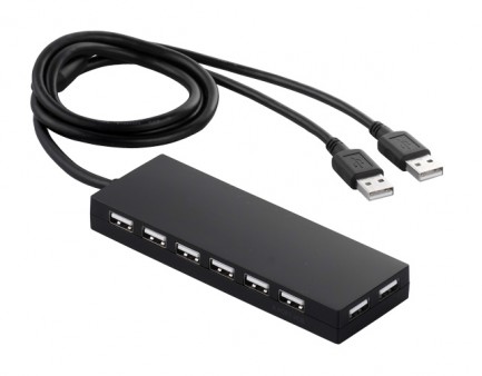 バスパワーでHDDも動作可能。1A供給対応の8ポートUSBハブ、バッファロー「BSH8U01」シリーズ
