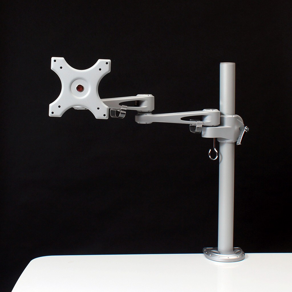 回転伸縮自在。スイベル式の多軸モニターアーム2製品がサンコーから発売