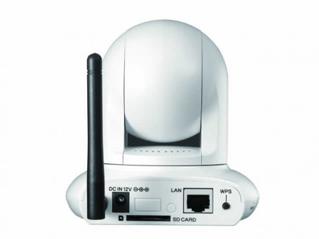 暗視機能対応のパン・チルト対応ネットワークカメラ、アイ・オー・データ「TS-WPTCAM」