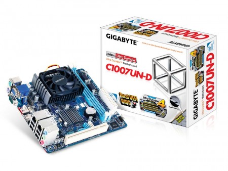 GIGABYTE、Ivy Bridge版省電力Celeronを搭載したMini-ITXマザーボード「GA-C1007UN-D」など4機種