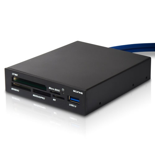 USB3.0内部ヘッダピン接続の高速カードリーダー、サイズ「鎌リーダー USB3.0」