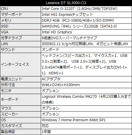 Lesance DT SL3000-Ci3