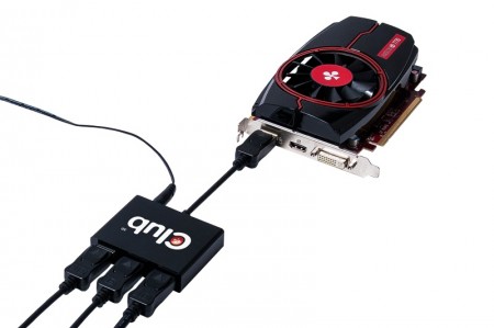 DisplayPortに3台のディスプレイを接続できるハブアダプタ、Club3D「Multi Stream Transport Hub」