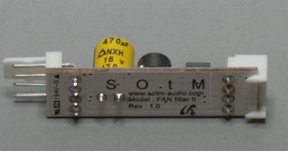 PCの音質向上に効果あり、冷却ファン向けノイズフィルターSOtM「FanNoiseFilter2」