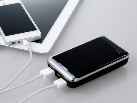 サンヨー製バッテリ採用、5,200mAhと7,800mAhのモバイルバッテリがロジテックから