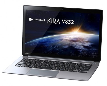 Ultrabook初、2,560×1,440ドットタッチ液晶搭載、東芝「dynabook KIRA V832」