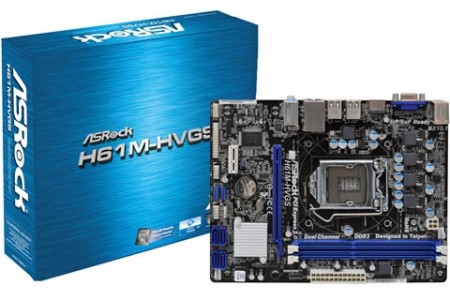 実売5,000円台のエントリー向けH61 Expressマザーボード、ASRock「H61M-HVGS」