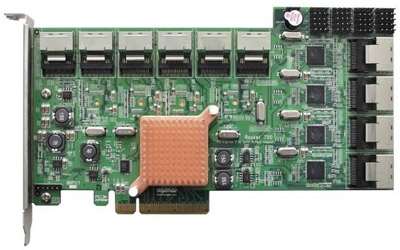アスク、40台のSATA3.0ドライブを接続できるHighPoint製HBAカード「Rocket 750」発売
