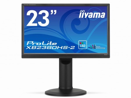 昇降・ピボット機能搭載の23インチIPS液晶ディスプレイ、iiyama「ProLite XB2380HS-2」