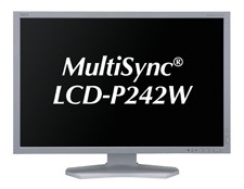 高精度カラーマネジメント対応プロ向け24.1インチ液晶ディスプレイ、NEC「MultiSync LCD-P242W」