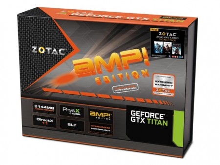 シングルGPU最強。GTX TITAN OCモデル「ZOTAC GeForce GTX TITAN AMP! Edition」