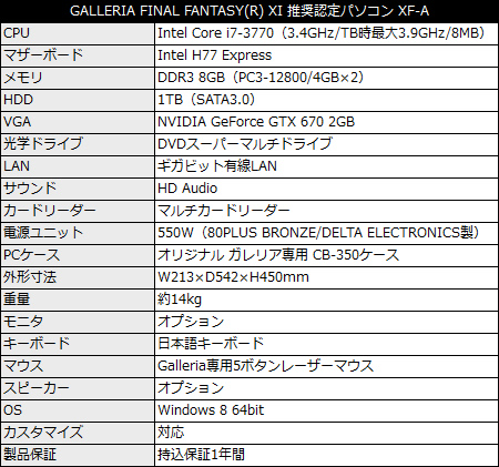 game_ff11ad_cb350_450x421b GALLERIA 『FINAL FANTASY XI』 推奨認定 XF-A