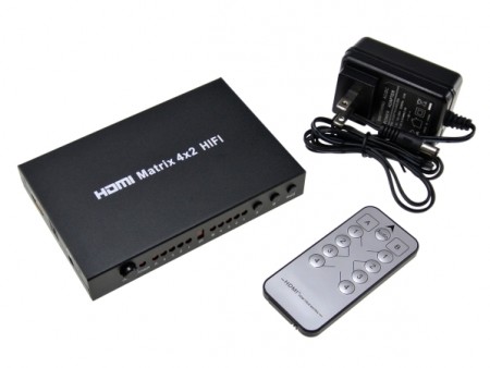 エバーグリーン、4入力2出力対応のマトリクス型HDMIセレクター「DN-84509」発売