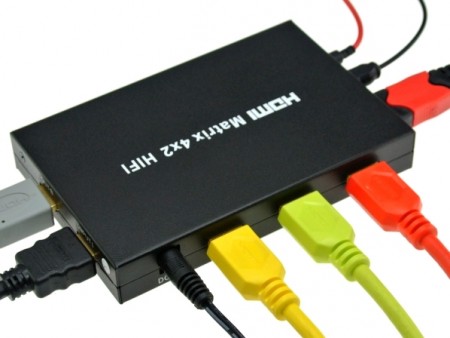 エバーグリーン、4入力2出力対応のマトリクス型HDMIセレクター「DN-84509」発売