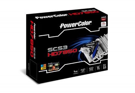 ファンレスヒートシンク搭載Radeon HD 7850、PowerColor「SCS3 HD7850 1GB GDDR5」
