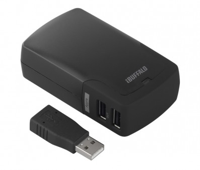 タブレット2台の急速充電に対応する最大4.2AのUSB充電器がバッファローから