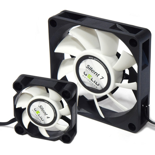 ハイドロダイナミックベアリング採用の40/70mm汎用ファン、GELID「GELID SILENT4/7」
