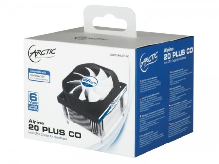 Arctic、全高80mmのLGA2011専用ロープロファイルCPUクーラー「Alpine 20 PLUS CO」