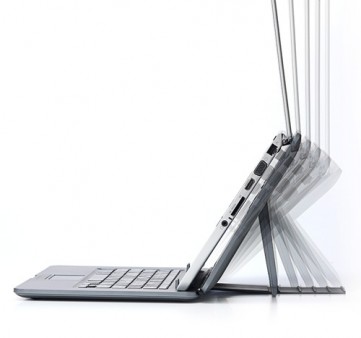 キーボード一体型ノートPC向けエルゴノミクススタンド、サンワダイレクト「400-SKB040」